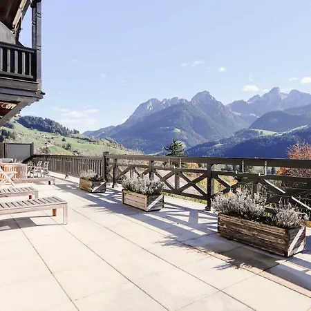 Apartmán Charming Swiss Village With Pool Chateau-d'Oex